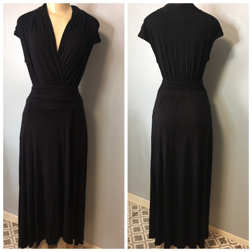 SOLD❌Anthropologie Desert Star Maxi Dress Black - Picture 3 of 9